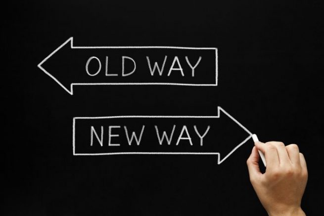 Old way versus the new way