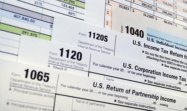 U.S. Income Tax Return forms