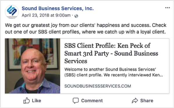 Sound Business Services Client Profile